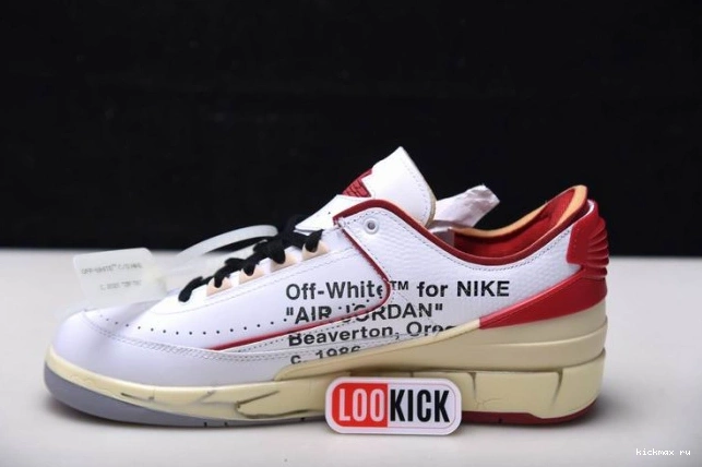 Rep Jordan White SP 2 Low Red DJ4375-106 Off-White Retro 0722